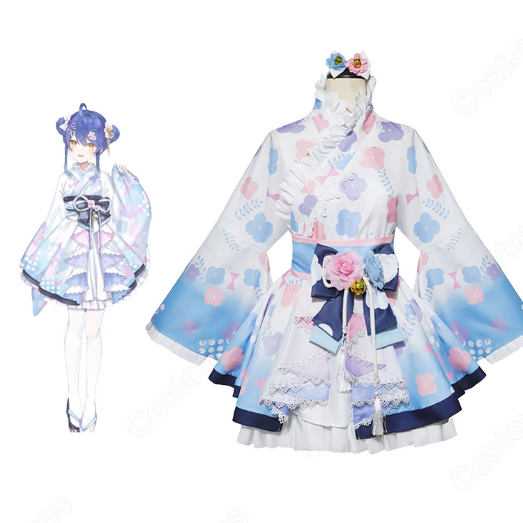 にじさんじ 天宮こころ 新衣装 和服 コスプレ衣装-1