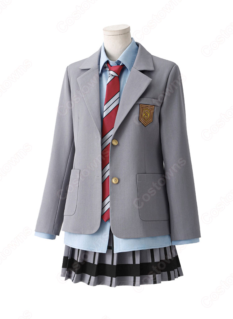 く日はお得♪ 四月は君の嘘 宮園かをり コスプレ衣装 市立墨谷中学校 制服 コスプレ衣装