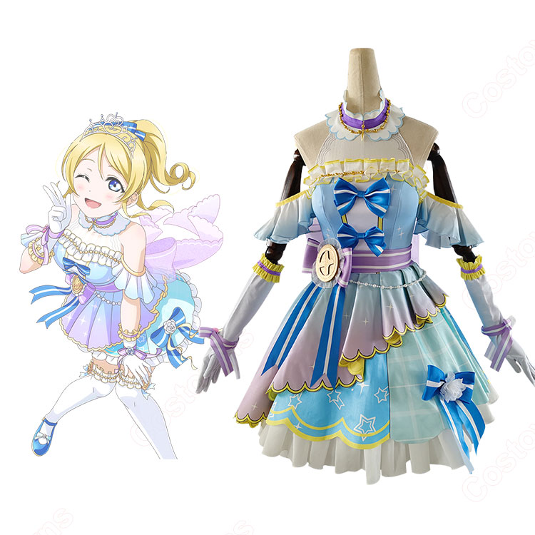 ラブライブ!スクフェス カウントダウンライブ編 カウントダウン♪ 絢瀬絵里 コスプレ衣装-1