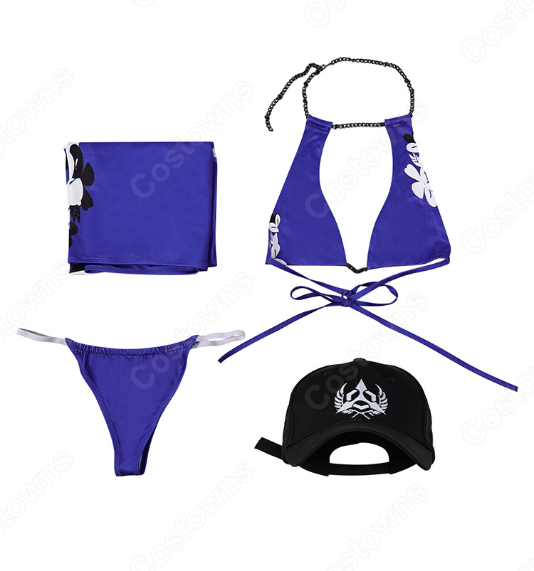 鉄拳8 麗奈 水着 コスプレ衣装-12