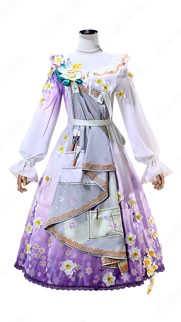 プロジェクトセカイ カラフルステージ! feat. 初音ミク 諦めたくないから 東雲絵名 コスプレ衣装 ナーシサス・ペインタードレス-2