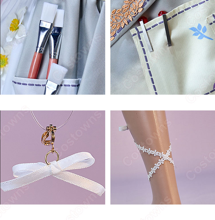 プロジェクトセカイ カラフルステージ! feat. 初音ミク 諦めたくないから 東雲絵名 コスプレ衣装 ナーシサス・ペインタードレス-10