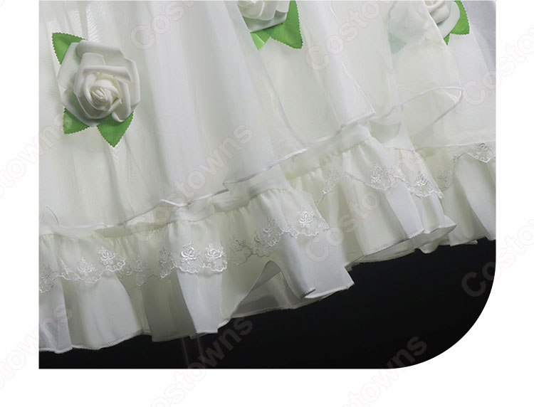 葬送のフリーレン フリーレン コスプレ衣装 白ドレス-7