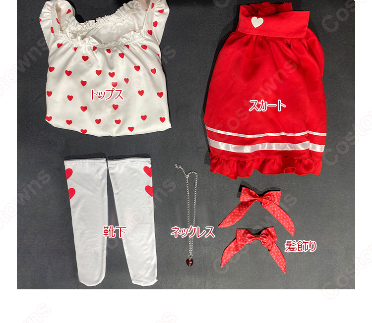 アイカツ! Girly RED アニメイトフェア 星宮いちご コスプレ衣装-9