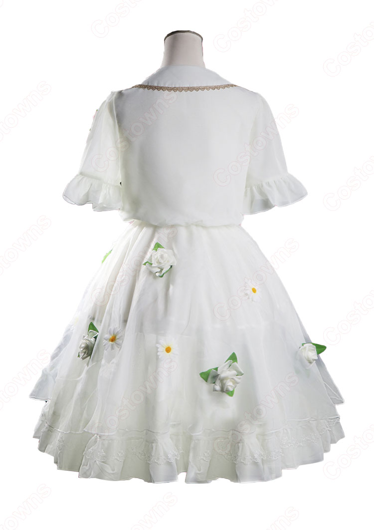 葬送のフリーレン フリーレン コスプレ衣装 白ドレス-3