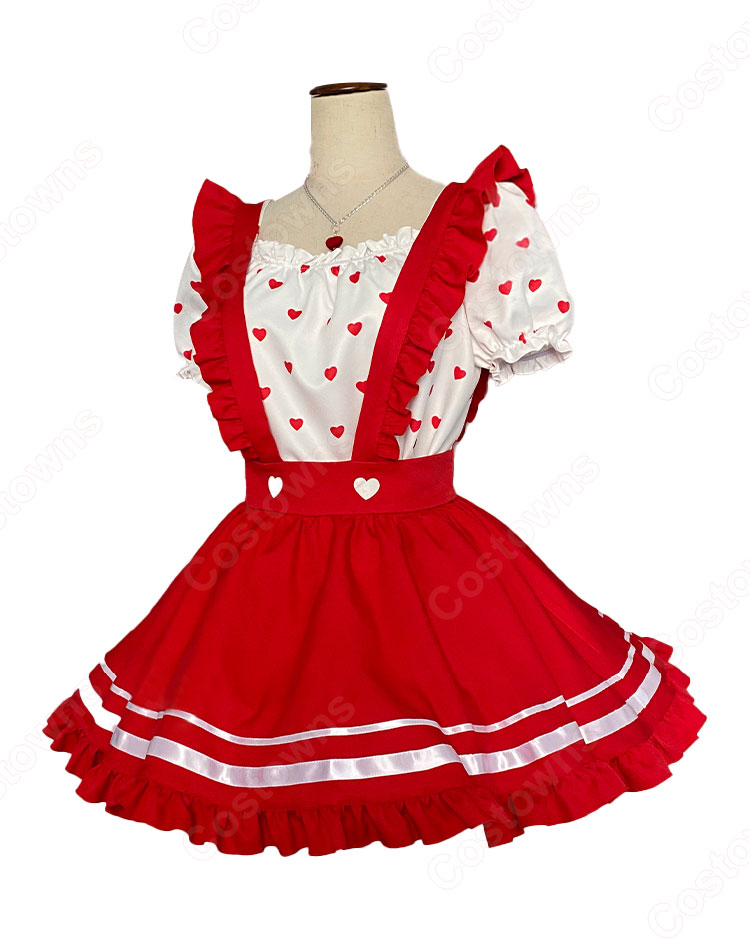 アイカツ! Girly RED アニメイトフェア 星宮いちご コスプレ衣装-4