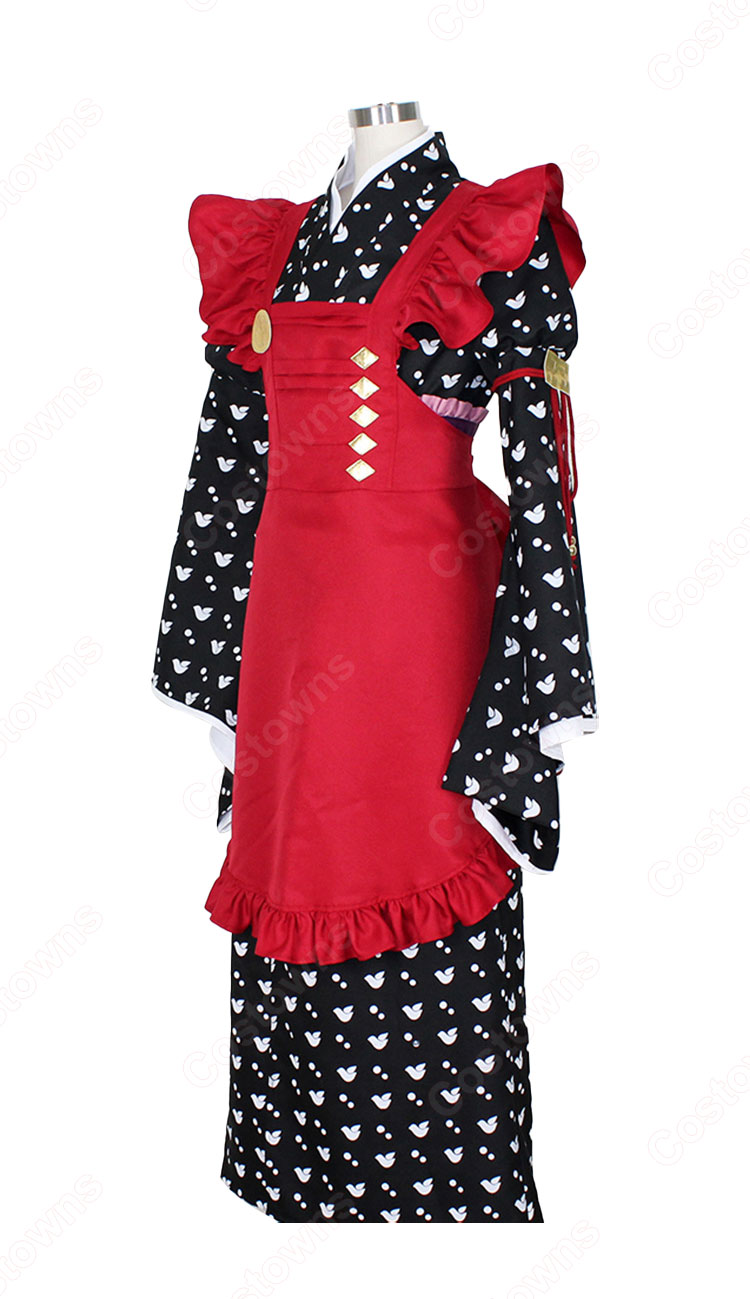 【AMNESIA】アムネシア　ウキョウ　Lサイズ　コスプレ衣装　E-7453 AMNESIA(アムネシア) 主人公 和服メイド服 コスプレ衣装 - Costowns