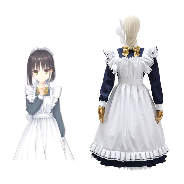 喫茶ステラと死神の蝶 四季ナツメ コスプレ衣装 喫茶店 制服 メイド服-1