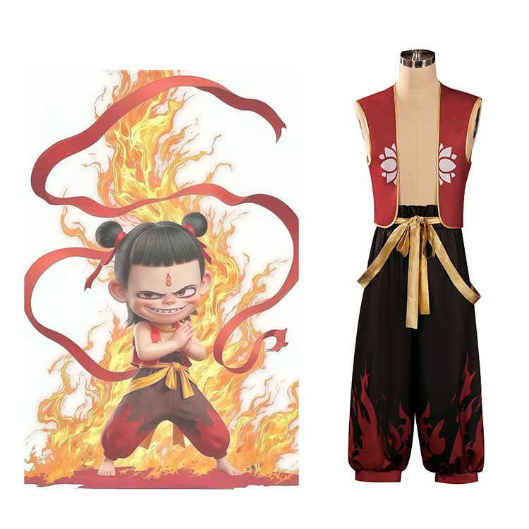 アニメ映画 ナタ2 ナタ コスプレ衣装-1