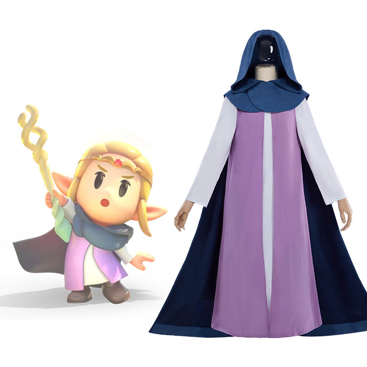 ゼルダの伝説 知恵のかりもの ゼルダ姫 お忍びの服 コスプレ衣装-1