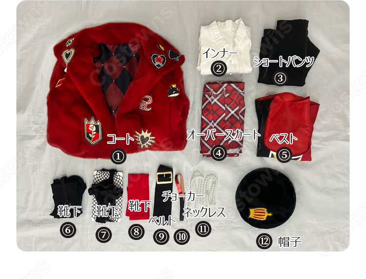 ディズニー ツイステッドワンダーランド リドル・ローズハート 新衣装 コスプレ衣装-15