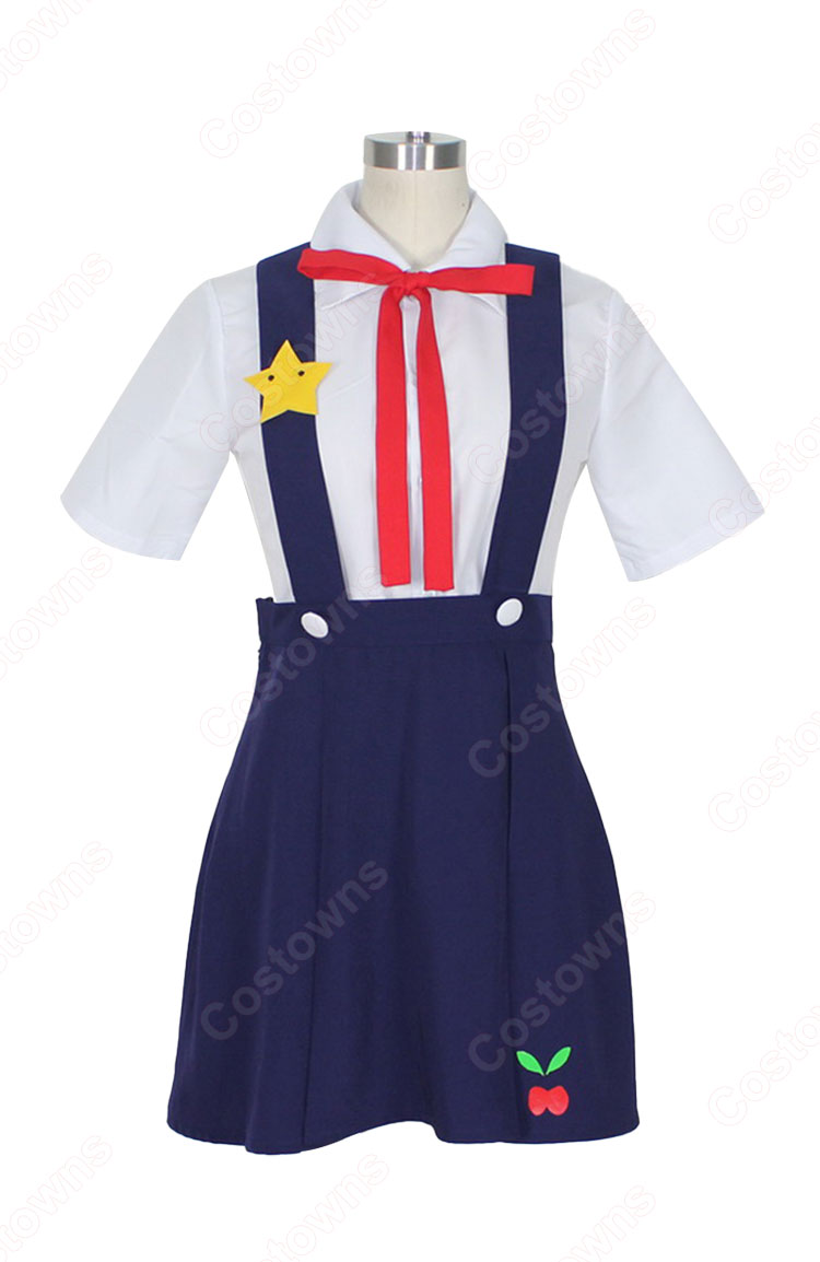 <物語>シリーズ セカンドシーズン 八九寺真宵 コスプレ衣装-2