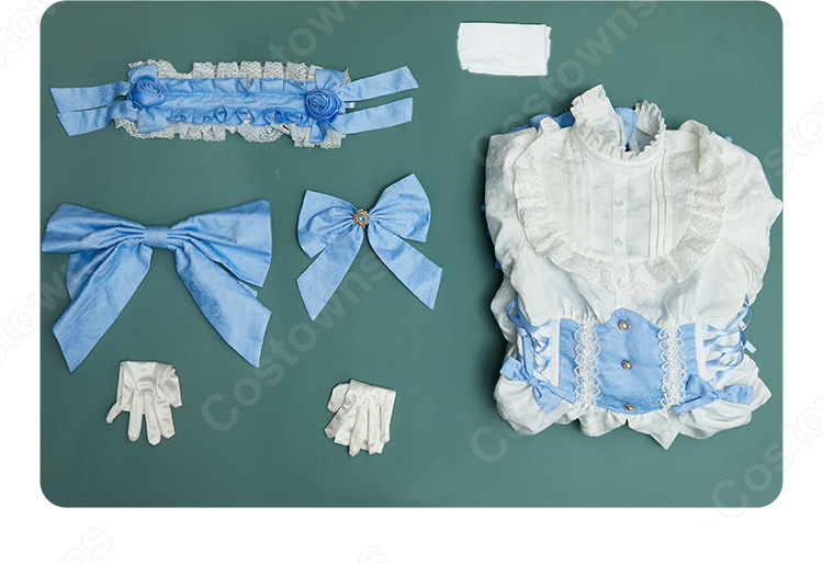 Re:ゼロから始める異世界生活 レム ゴシックドレス姿 コスプレ衣装-12