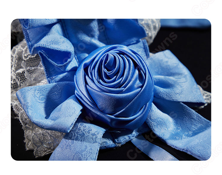 Re:ゼロから始める異世界生活 レム ゴシックドレス姿 コスプレ衣装-5