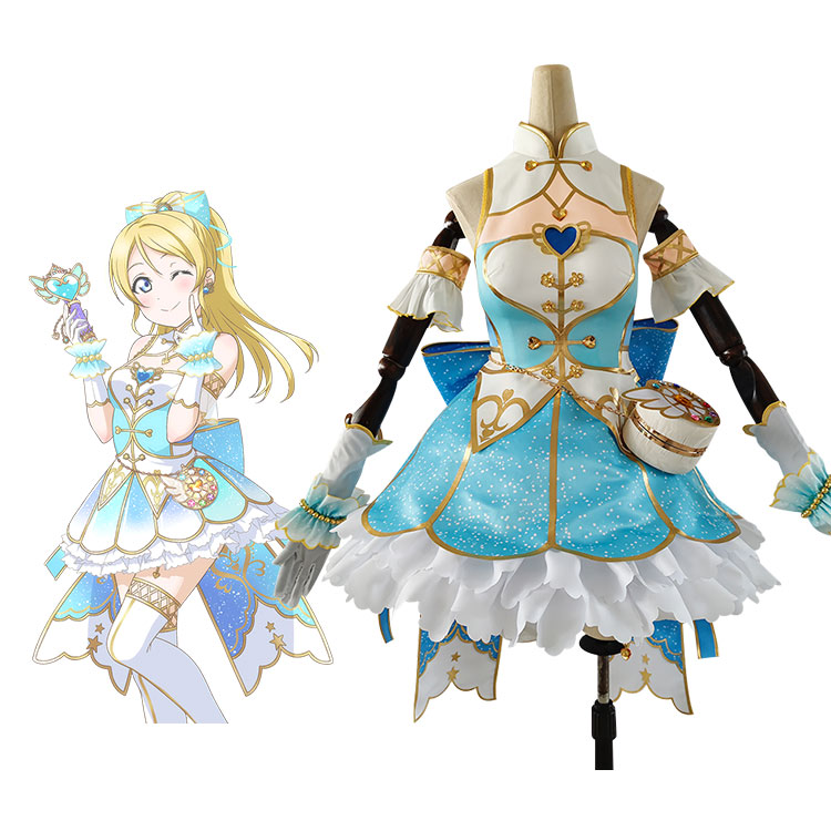 ラブライブ! スクールアイドルフェスティバル 絢瀬絵里 お化粧の魔法編 綺麗をキミに♪ 覚醒後 コスプレ衣装-1