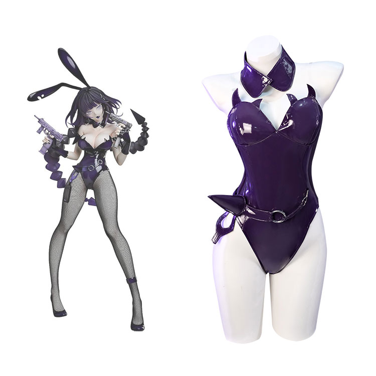 邪桒ナヅミ バニーガール コスプレ衣装-1