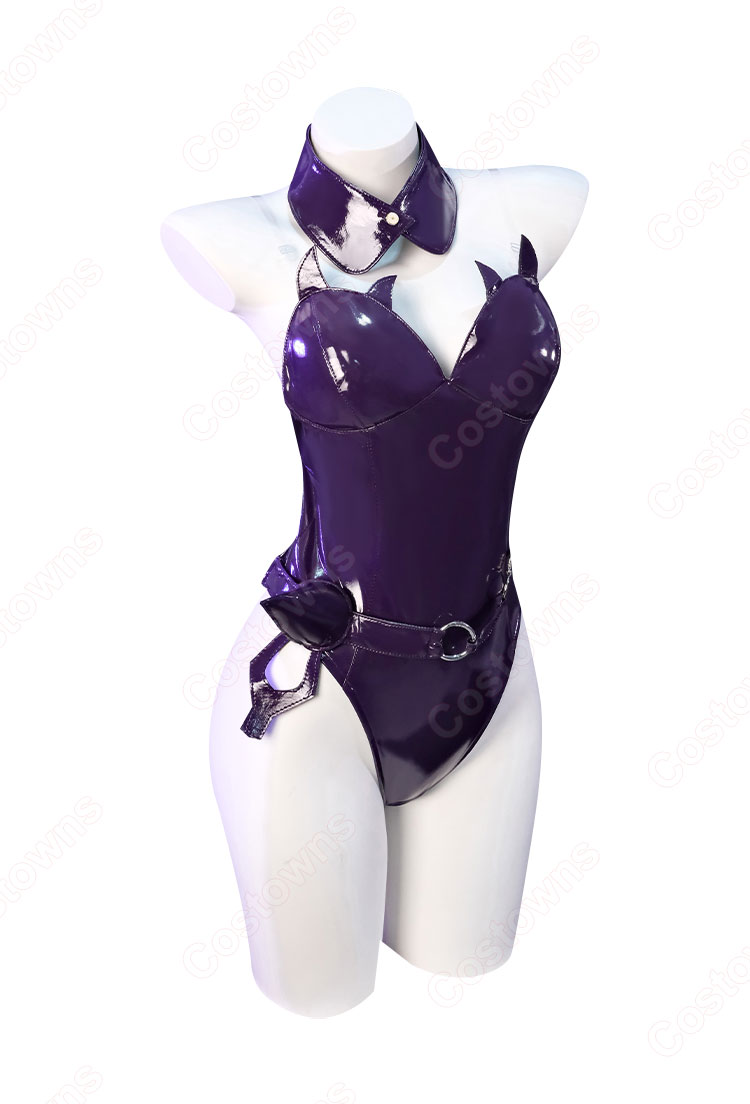 邪桒ナヅミ バニーガール コスプレ衣装-3