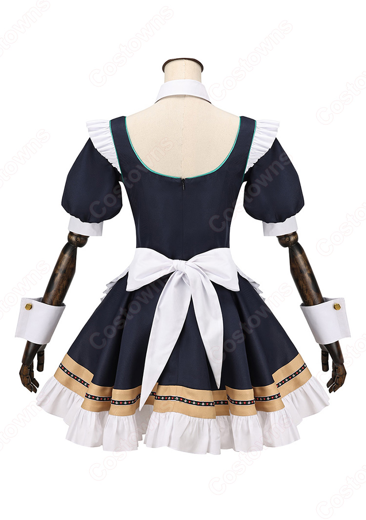 ♡ ブルーアーカイブ 牛牧ジュリ ウェイトレス コスプレ 衣装 高品質 ♡ ブルーアーカイブ 牛牧ジュリ アルバイト コスプレ衣装 - Costowns
