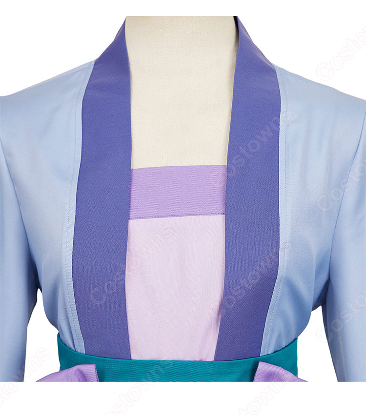 薬屋のひとりごと 猫猫(マオマオ) コスプレ衣装 5点セット(トップス、スカート、インナー、コルセットベルト、髪飾り)-5