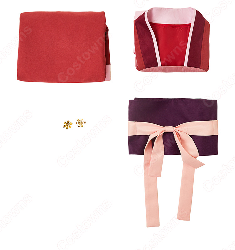 薬屋のひとりごと 猫猫(マオマオ) コスプレ衣装 4点セット(スカート、トップス、コルセットベルト、髪飾り)-10