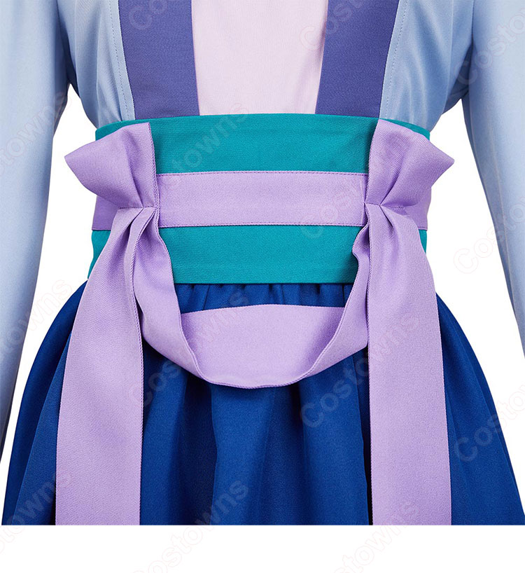 薬屋のひとりごと 猫猫(マオマオ) コスプレ衣装 5点セット(トップス、スカート、インナー、コルセットベルト、髪飾り)-6