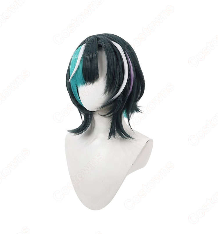hololive ホロライブ 輪堂千速 コスプレウィッグ-4