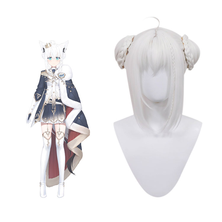 最大15%OFFクーポン ホロライブ hololive 白上フブキ コスプレウィッグ キング衣装 コスプレウィッグ