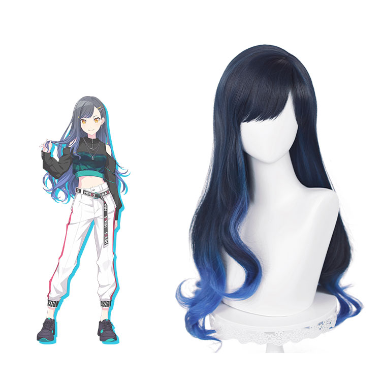 【正規品】 プロセカ コスプレウィッグ 白石杏（しらいしあん） ブルー