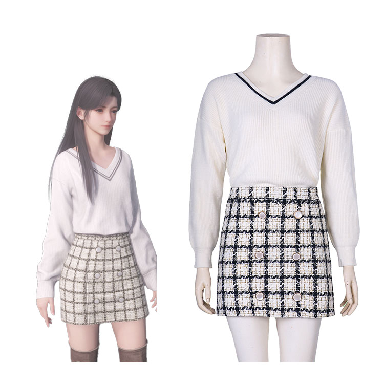 恋と深空 主人公 プレイヤー 春の出会い コスプレ衣装-1