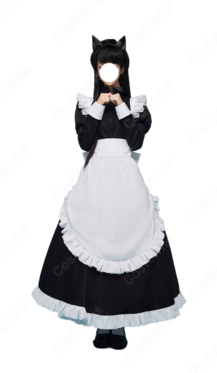 古見さんは、コミュ症です。 古見硝子 メイド服 コスプレ衣装-2