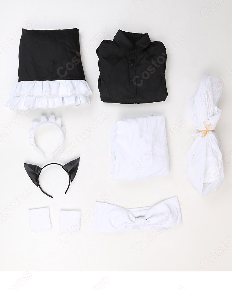 古見さんは、コミュ症です。 古見硝子 メイド服 コスプレ衣装-11