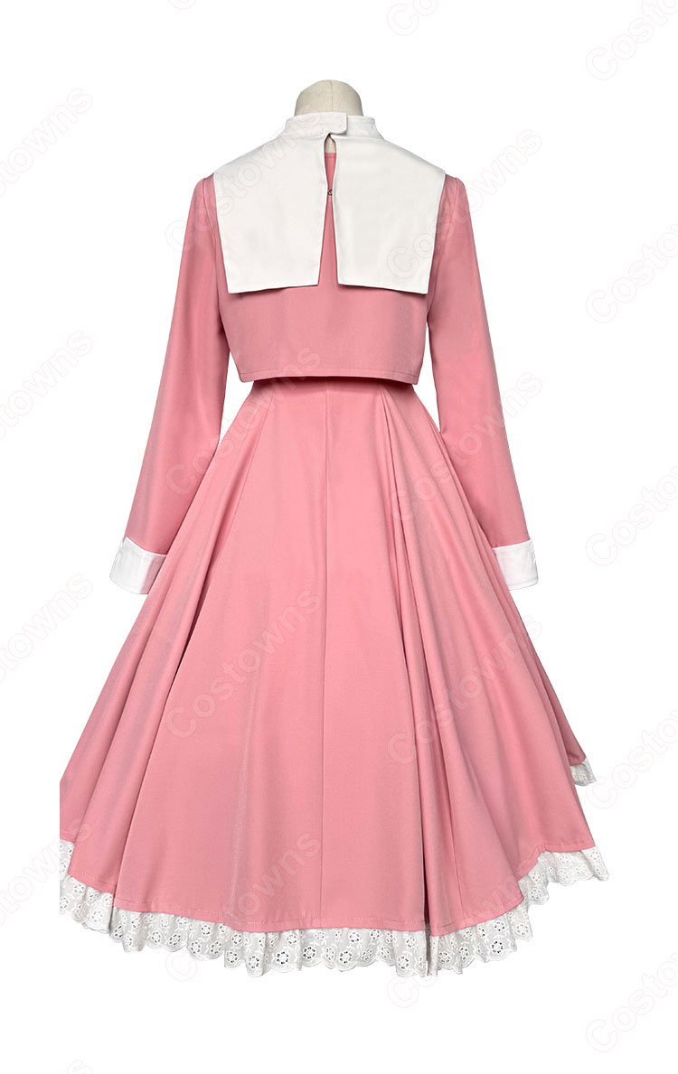カードキャプターさくら 大道寺知世 コスプレ衣装 ピンク ワンピース-2