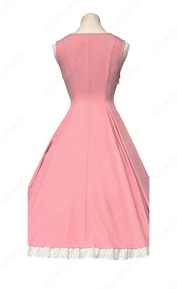 カードキャプターさくら 大道寺知世 コスプレ衣装 ピンク ワンピース-6