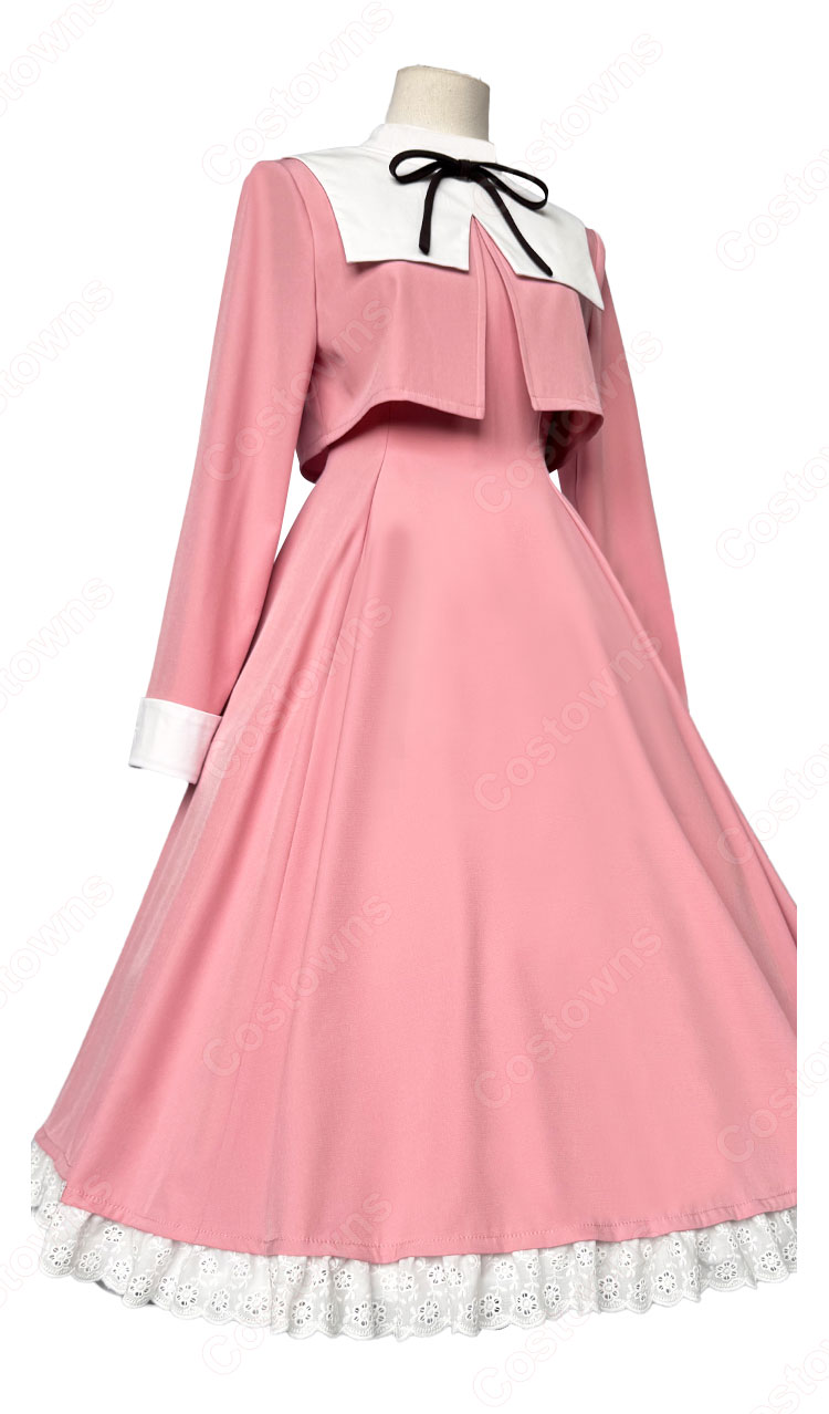 カードキャプターさくら 大道寺知世 コスプレ衣装 ピンク ワンピース-3