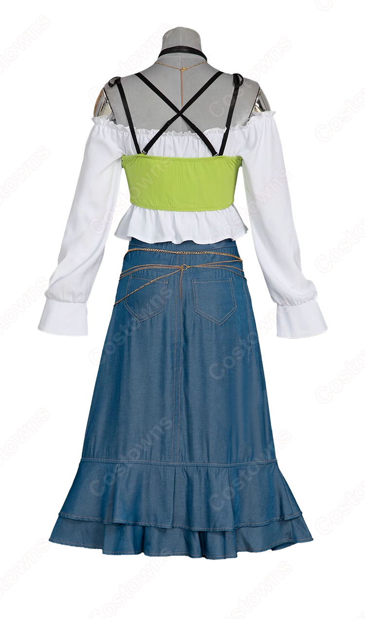 プロジェクトセカイ カラフルステージ! feat. 初音ミク かけがえのない人達 白石杏 Livelylady Dress コスプレ衣装-4