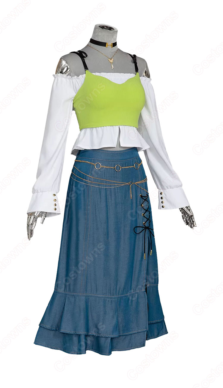 プロジェクトセカイ カラフルステージ! feat. 初音ミク かけがえのない人達 白石杏 Livelylady Dress コスプレ衣装-3