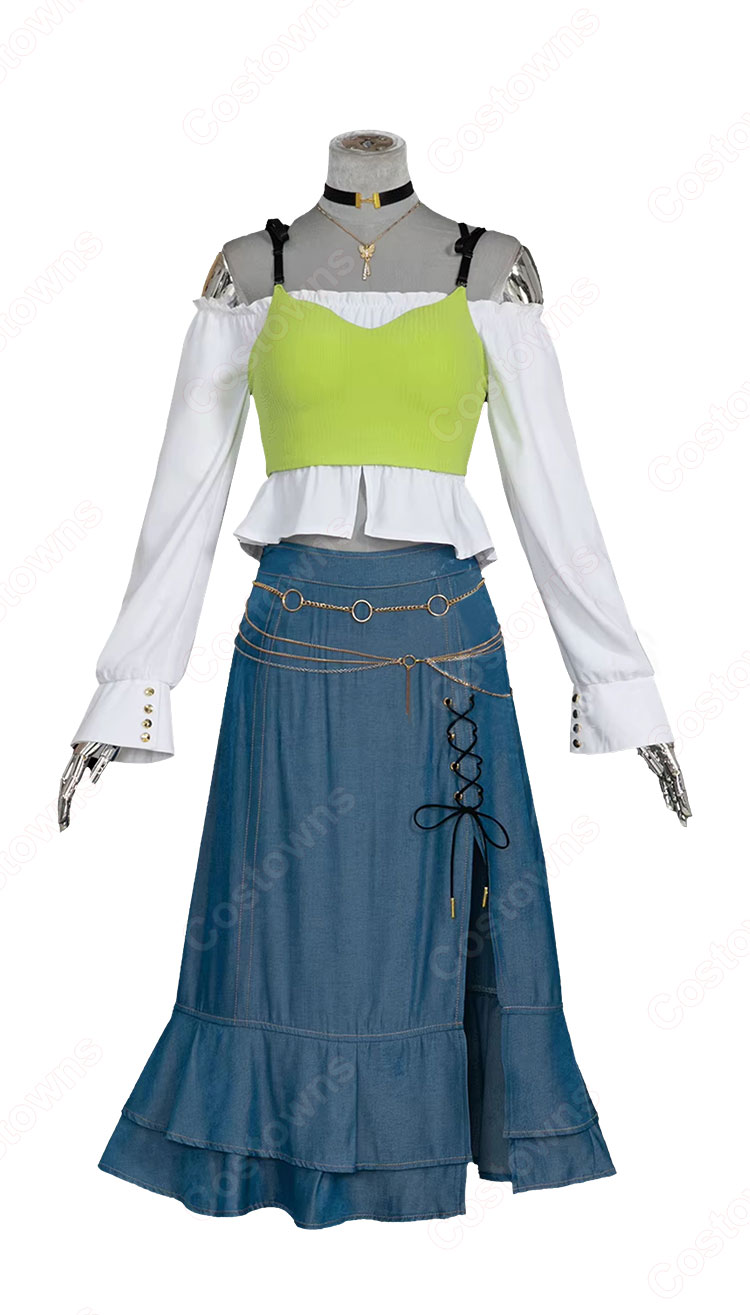 プロジェクトセカイ カラフルステージ! feat. 初音ミク かけがえのない人達 白石杏 Livelylady Dress コスプレ衣装-2