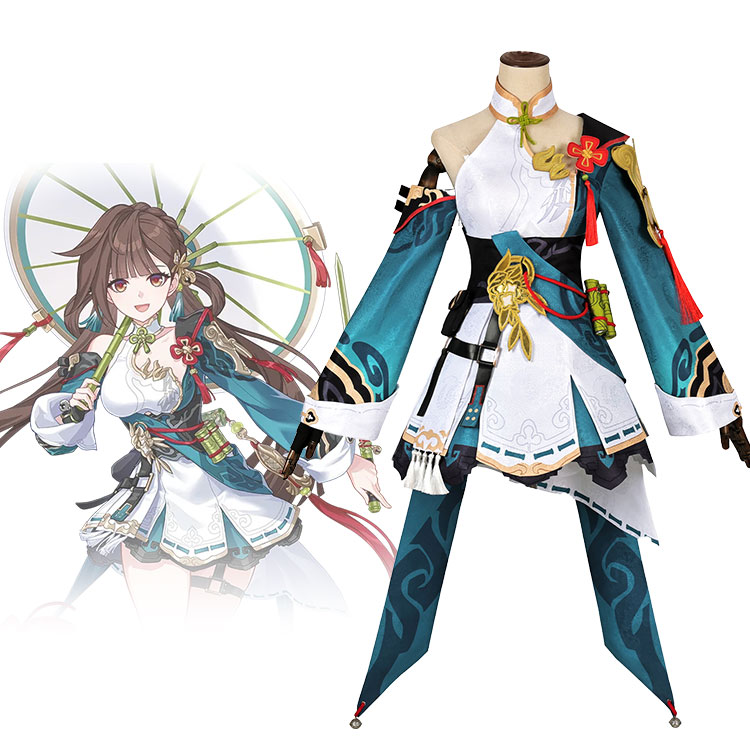 崩壊3rd 李素裳 風来義侠 コスプレ衣装-1