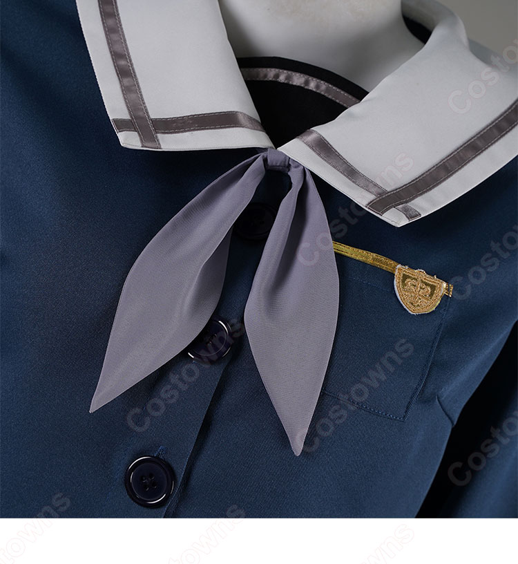 BanG Dream! It's MyGO!!!!! 若葉睦 コスプレ衣装 月ノ森女子学園 制服 ダークブルー-5