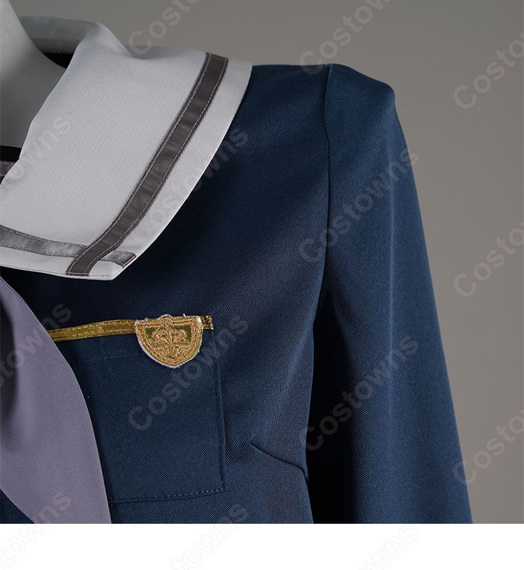 BanG Dream! It's MyGO!!!!! 若葉睦 コスプレ衣装 月ノ森女子学園 制服 ダークブルー-6