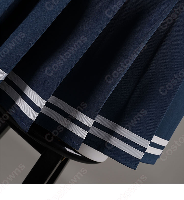 BanG Dream! It's MyGO!!!!! 若葉睦 コスプレ衣装 月ノ森女子学園 制服 ダークブルー-10