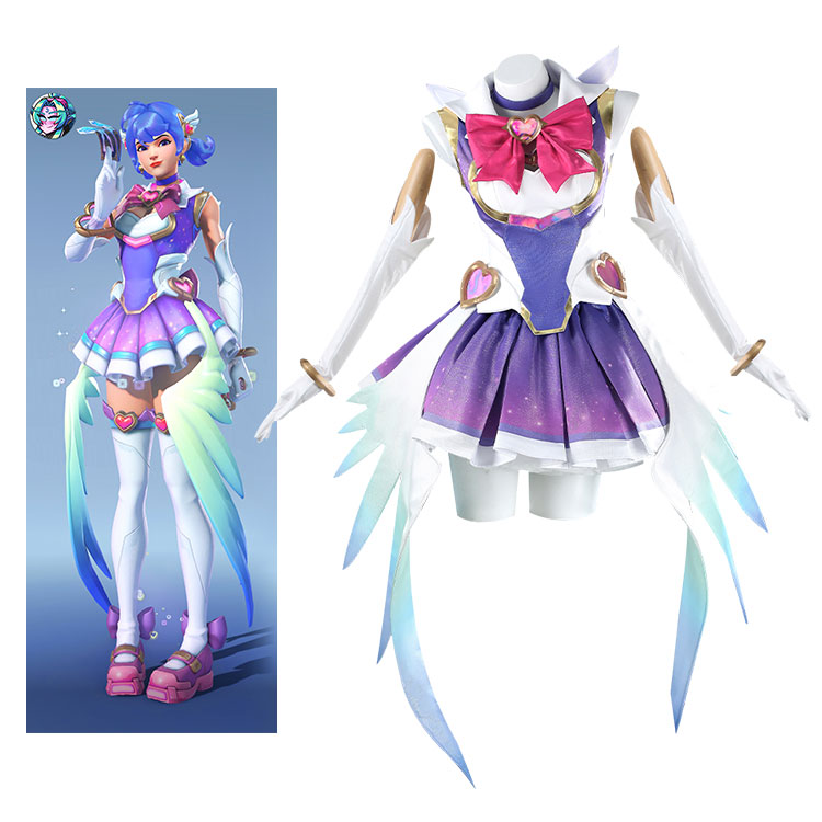 オーバーウォッチ2 キリコ ハート・パッション 魔法少女をテーマにしたジュノ用ミシック・スキン コスプレ衣装-1