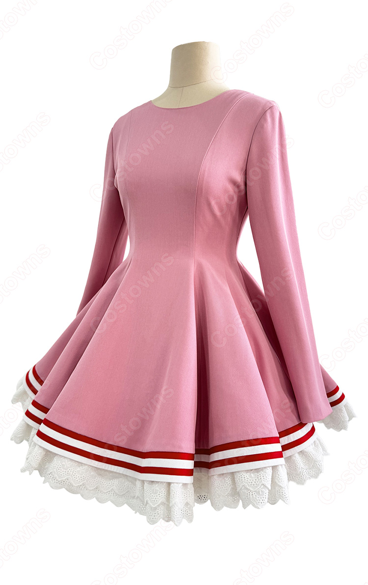 カードキャプターさくら クリアカード編 第2話 木之本桜 コスプレ衣装 バトルコスチューム-5