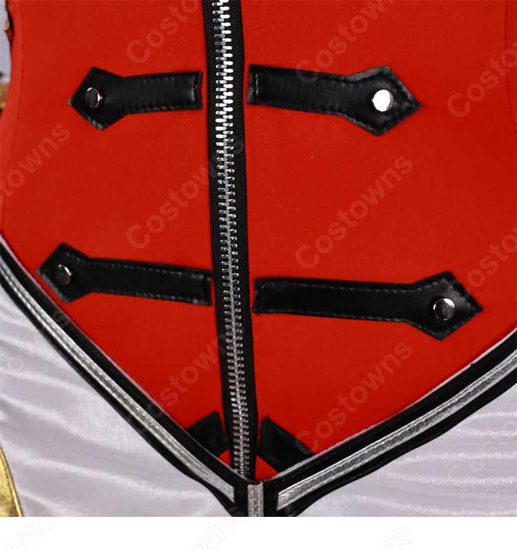 俺だけレベルアップな件 向坂雫 チャ・ヘイン 赤色のアーマー コスプレ衣装-6