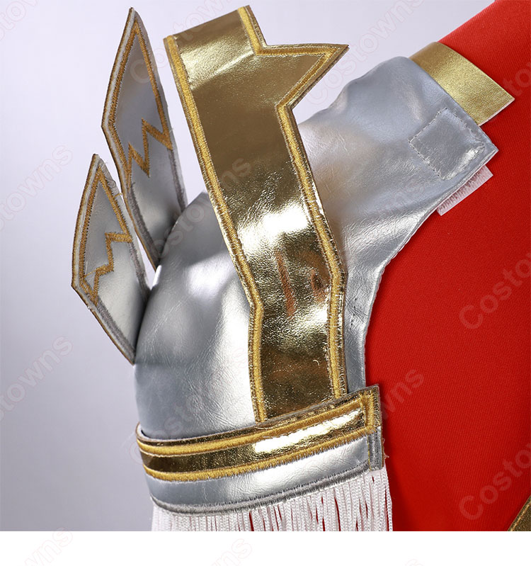 俺だけレベルアップな件 向坂雫 チャ・ヘイン 赤色のアーマー コスプレ衣装-9