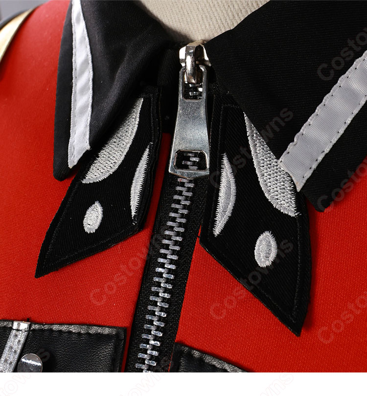 俺だけレベルアップな件 向坂雫 チャ・ヘイン 赤色のアーマー コスプレ衣装-4