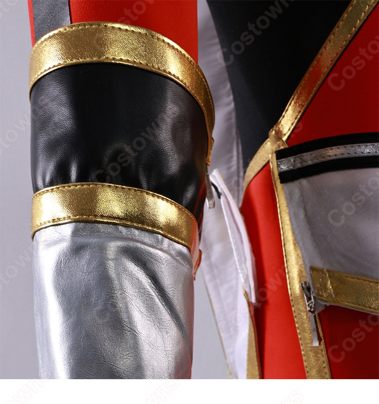 俺だけレベルアップな件 向坂雫 チャ・ヘイン 赤色のアーマー コスプレ衣装-7