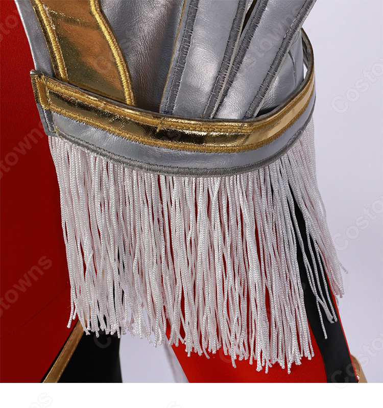 俺だけレベルアップな件 向坂雫 チャ・ヘイン 赤色のアーマー コスプレ衣装-12