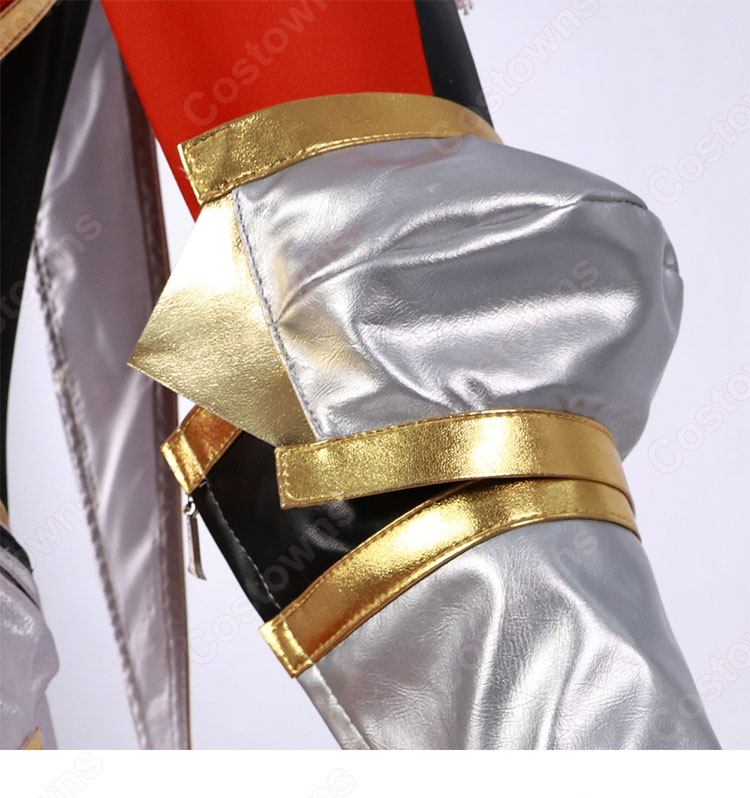 俺だけレベルアップな件 向坂雫 チャ・ヘイン 赤色のアーマー コスプレ衣装-10