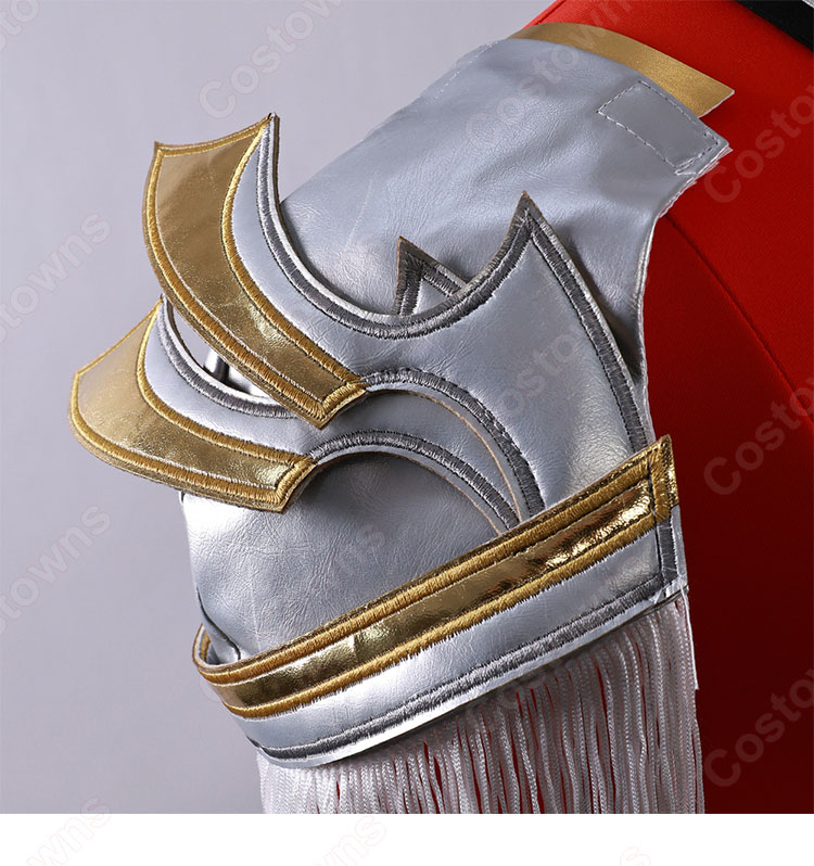 俺だけレベルアップな件 向坂雫 チャ・ヘイン 赤色のアーマー コスプレ衣装-8